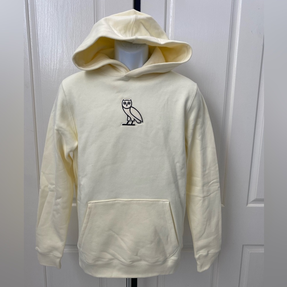 OVO Cream Pullover Hoodie M